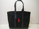 Ralph Lauren Tote Black w/ Red Polo Pony