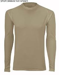 LE Tight Crew Compression Fit S/S Wicking Tight Crew Tan L