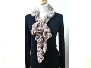 お買得30％OFF ！ラビットファー　ストール ベージュ ＜KONTESSA from イタリア＞