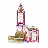 Case of 12 Travel Tin Candles, Chinese Mandarin Vanilla Seda France