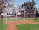 CHAINLINK WINGED BACKSTOPS-20'HX20'DX20'W W/ HOOD