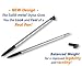 Electronics : Sprint Treo 650 Stylograph - Ballpoint Pen - Stylus Replacement - 3 in 1 Stylus Upgrade (Metallic Silver)