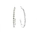 Silver Plated Swarovski Crystal Hoop Earrings