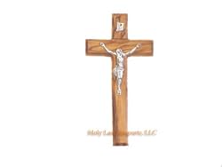 Olive Wood Cross with Crucifix