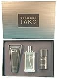 Jako Cologne by Karl Lagerfeld for Men Gift Set ( EDT Spr 2.5 Oz ( 75 ml )+Deo Stick 2.5 Oz ( 75 ml )+Shower Gel & Shamoo 3.4 Oz ( 100 ml ))
