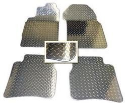 Scion XB Aluminum Floor Mats 04-05 - Option: Front & Rear Mats; Border: Soft-Smooth power coated edges