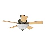 Hunter Fans 28036 44' Auberville Fan Provencal Gold Small Ceiling Fan w/ Light