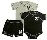 New York Yankees Baby Home & Away Creeper Short Set 3 Piece