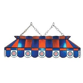 Chicago Cubs 40 STAINED GLASS POOL BILLIARD TABLE LAMP LIGHT