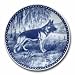 German Shepherd #7164 Danish Blue Porcelain Dogplate Dog Plate