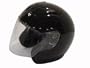 3/4 Shell Black DOT Motorcycle Helmet