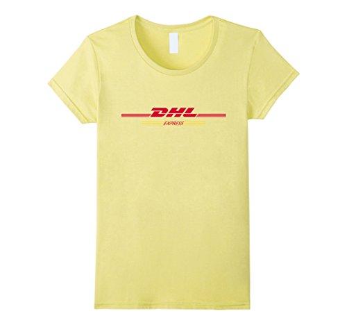 Women's Yellow DHL T-Shirt Small Lemon