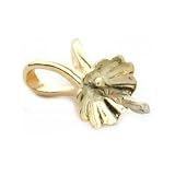 14K Yellow Gold Pearl Cup Pendant Setting Finding