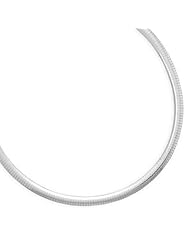 20" 6mm Domed Omega Necklace Size = 20