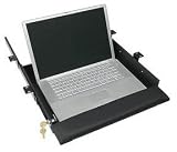 Sliding Laptop Drawer (Black) (19 W x 21.5 D x 3 H)