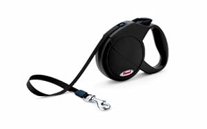 Flexi Durabelt Retractable Belt Dog Leash, Medium/Large, 16-Feet Long, Supports up to 77-Pound, Black