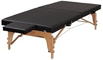 Sierra Comfort Portable Stretching Table Sits Low to Ground, Black