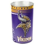 Minnesota Vikings NFL Tapered Wastebasket (15 Height) by Wincraft