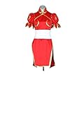 Mtxc Women's Street Fighter Cosplay Costume Chun Li 4th Size XX-Small Red