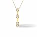 1/4 Carat Pear Shape Three Stone Pendant in 14K white gold.