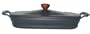 Lafont 4-Quart Oval Au Gratin with Cover, Country Black
