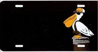 Pelikan Offset on Black License Plate