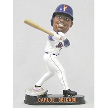 Carlos Delgado New York Mets Forever Collectibles Blatinum Bobble Head (Quantity of 1)