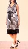 sleeveless tie detail maternity dress