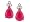 1.72 cts Ruby and Diamond Earrings in 14k White Gold LIFETIME WARRANTEE