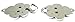 Ornate Shiny Silver/nickel Finish Cloak Clasp