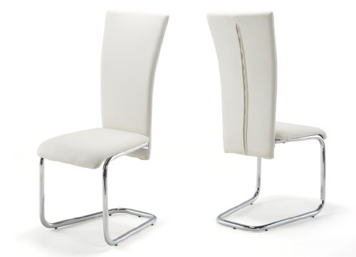 Ilert Presto mobilia 10306 Stuhl 4-er Set Freischwinger Elke 32 106 x 42 x 46 cm textilleder creme, untergestell chrom