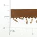 Indian Faux Suede Beaded Trim - Brown<br><font color=