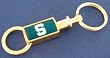 Michigan State University Gold Tone Valet Keychain