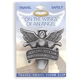 Never Drive Faster Than Your Guardian Angel Can Fly Visor Clip