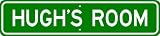 HUGH ROOM SIGN - Personalized Gift Boy or Girl, Aluminum