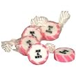PINK AND WHITE MR & MRS ROCK (WEDDING FAVOUR)