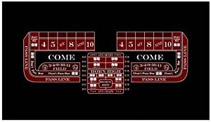 High Quality Craps Felt in Black 8 ft x 5 ft