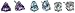 Sterling Silver Amethyst, White Topaz, Blue Topaz Earrings Jewelry Set