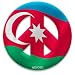 Peace Sign Magnet of Azerbaijan by MEYOTO