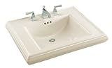 IMAGE OF Kohler K-2259-1-96 Memoirs Pedestal Lavatory Basin with Single-Hole Faucet Drilling, Biscuit