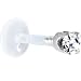 Jewelry : 16 Gauge 5/16 Inches Solid 14KT White Gold 3mm Clear Cubic Zirconia Bioplast Tragus Earring Stud