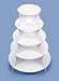 5 Tier Round Paper Dessert Tower or Cupcake Stand - 15" X 20"