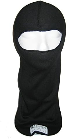PXP RACEWEAR Fire Resistant Racing Hood Balaclava Head Sock 1-Layer 1-Eye Port (black)