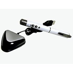 Mr. Laser Smart IR Wireless Remote Red Laser USB Pen Presenter & Pointer-White