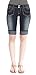 Angels Jeans Juniors Denim Cuffed Bermuda Shorts