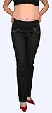 Maternity denim jeans with stretch waistband