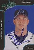 Brandon Backe, Orlando Rays - Devil Rays Affiliate, 2002 Multi-Ad Sports Autographed Card