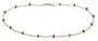 14k Yellow Gold Fancy Enamel Anklet, 9.5"