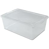 IRIS 13 Quart Modular Shoe Box, Clear