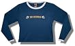 THE OFFSPRING - Skull - Blue / White Women's / Girls Ringer Shirt (Girlie / Babydoll)